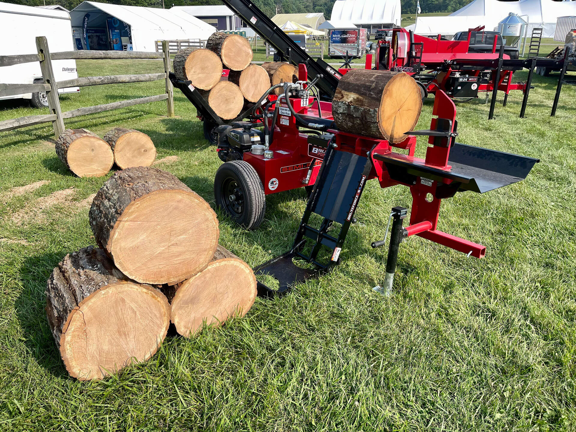 Brute Force Semi Wood Splitter Shaver Specialty Services & Sales